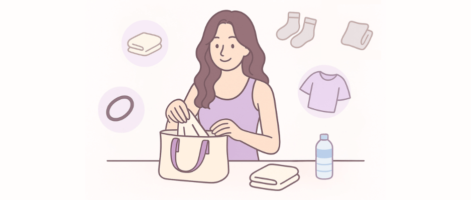 ピラティス　持ち物　画像