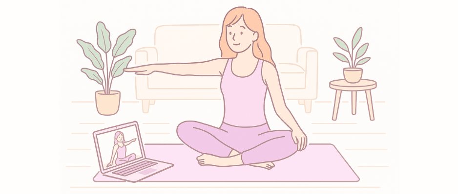 オンライン ピラティス 画像