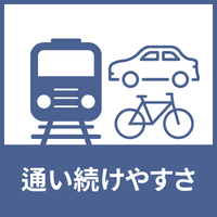 独自評価バランス_通い続けやすさのアイコン