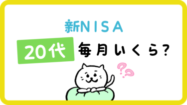 新NISA 毎月いくらが理想？20代におすすめの投資戦略はこれ！