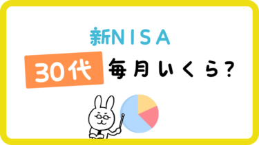 新nisa30代は毎月いくら？成長投資枠・つみたて投資枠のポートフォリオ